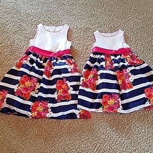 Two matching girls dresses